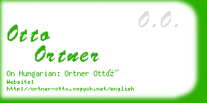 otto ortner business card